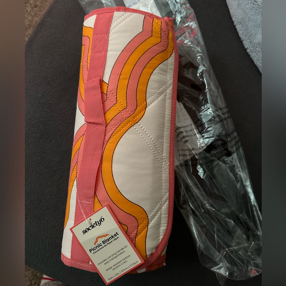 society6 picnic blanket NWT